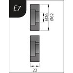 Productimage for Typ E7, Ø 62 x 26 x 22 mm