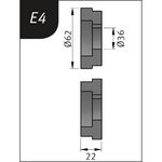 Productimage for Typ E4, Ø 62 x 26 x 22 mm