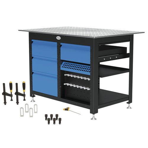 Productimage for Siegmund Workstation basic package with 4 drawers incl. tool Set Special B