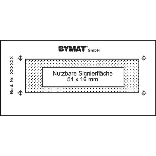 Productimage for 1/2 DIN A8, effective area 54 x 16 mm, plastic frame