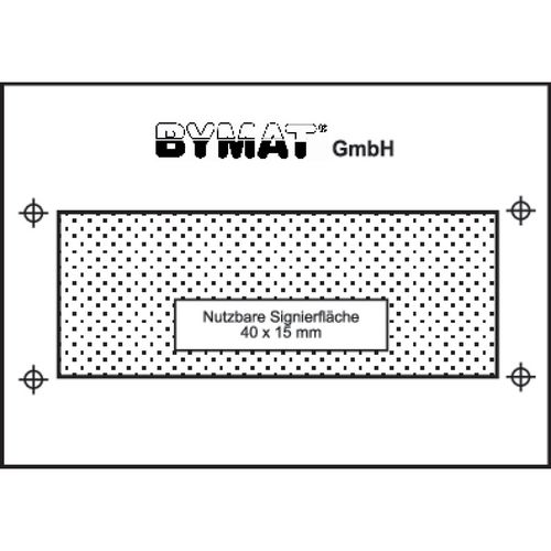 Productimage for 35 x 40 mm, usable area 25 x 15 mm, plastic frame