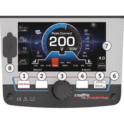Productimage for CRAFT-TIG PRO 231 AC/DC P Pulse