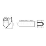 Productimage for 60 °, drilled with M 10 thread for 1026 ST and 1028 ST