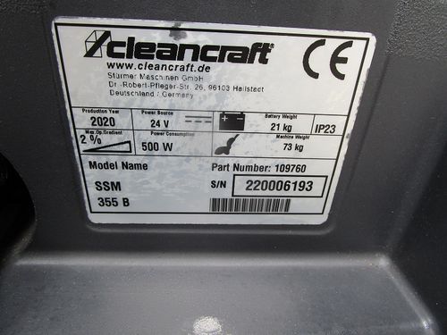 Productimage for SSM 355 B Scheuersaugmaschine