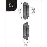 Productimage for Typ E5, Ø 62 x 26 x 22 mm