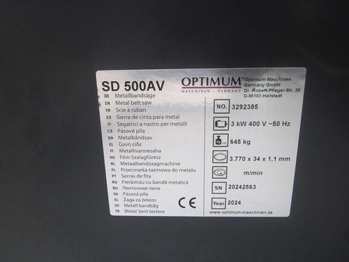 Productimage for OPTIsaw SD500AV / 400V/3Ph/50Hz