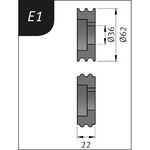 Productimage for Typ E1, Ø 62 x 26 x 22 mm