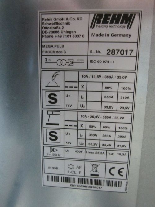 Productimage for MEGAPULS FOCUS 380 gasgekühlt