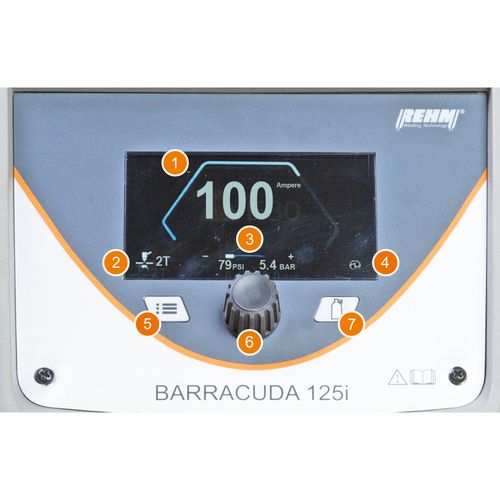 Productimage for BARRACUDA 105i with torch Pluscut 105