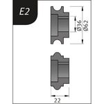Productimage for Typ E2, Ø 62 x 26 x 22 mm