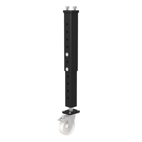 Productimage for height adjustable with castor and fixing brake 600-850