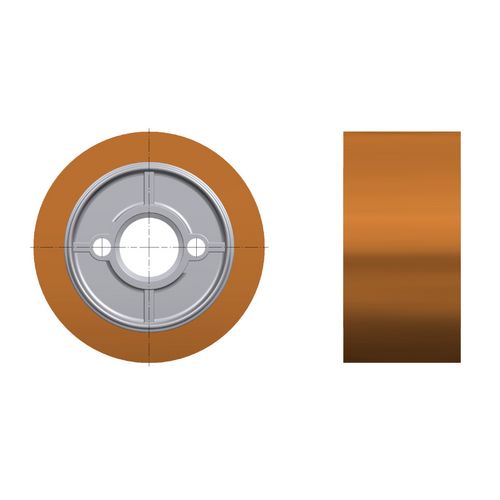 Productimage for Ø 118 mm, width 50 mm for rough surfaces