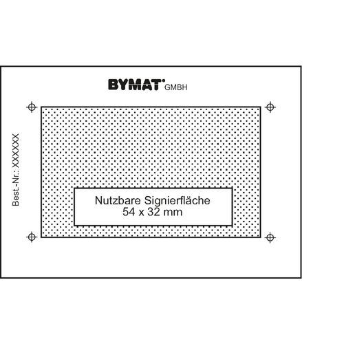 Productimage for DIN A8, effective area 54 x 32 mm, plastic frame