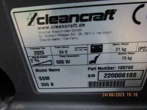 Productimage for SSM 355 B Scheuersaugmaschine