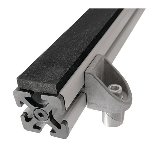 Productimage for with anti-slip coating with 2 clamping bolts Ø 20 mm