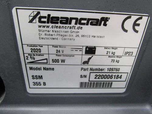 Productimage for SSM 355 B Scheuersaugmaschine