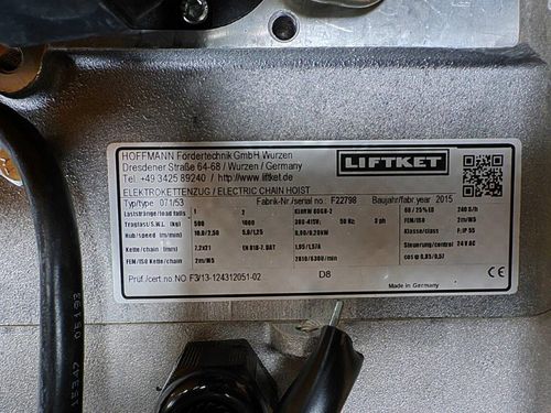 Productimage for Elektrokettenzug Liftket 500/1-10/2,5