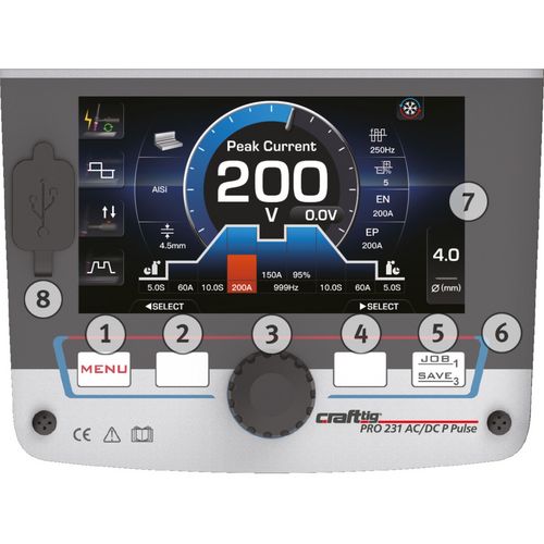 Productimage for CRAFT-TIG PRO 231 AC/DC P Pulse